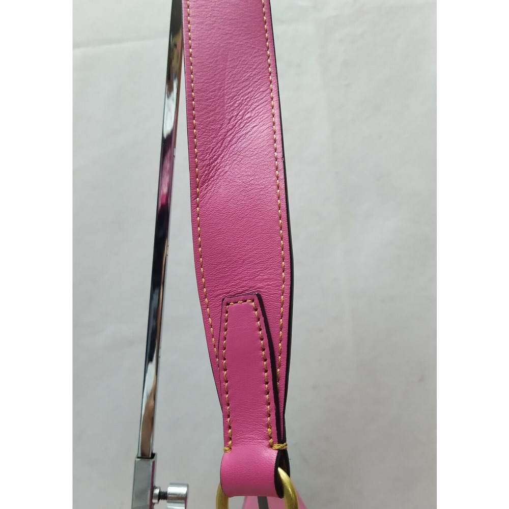 Dooney & Bourke Reese North South Pink Leather Flap Closure Shoulder Bag - Picture 6 of 16